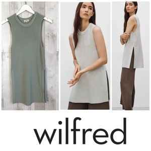 Wilfred Palmier sweater tank tunic XS sage green